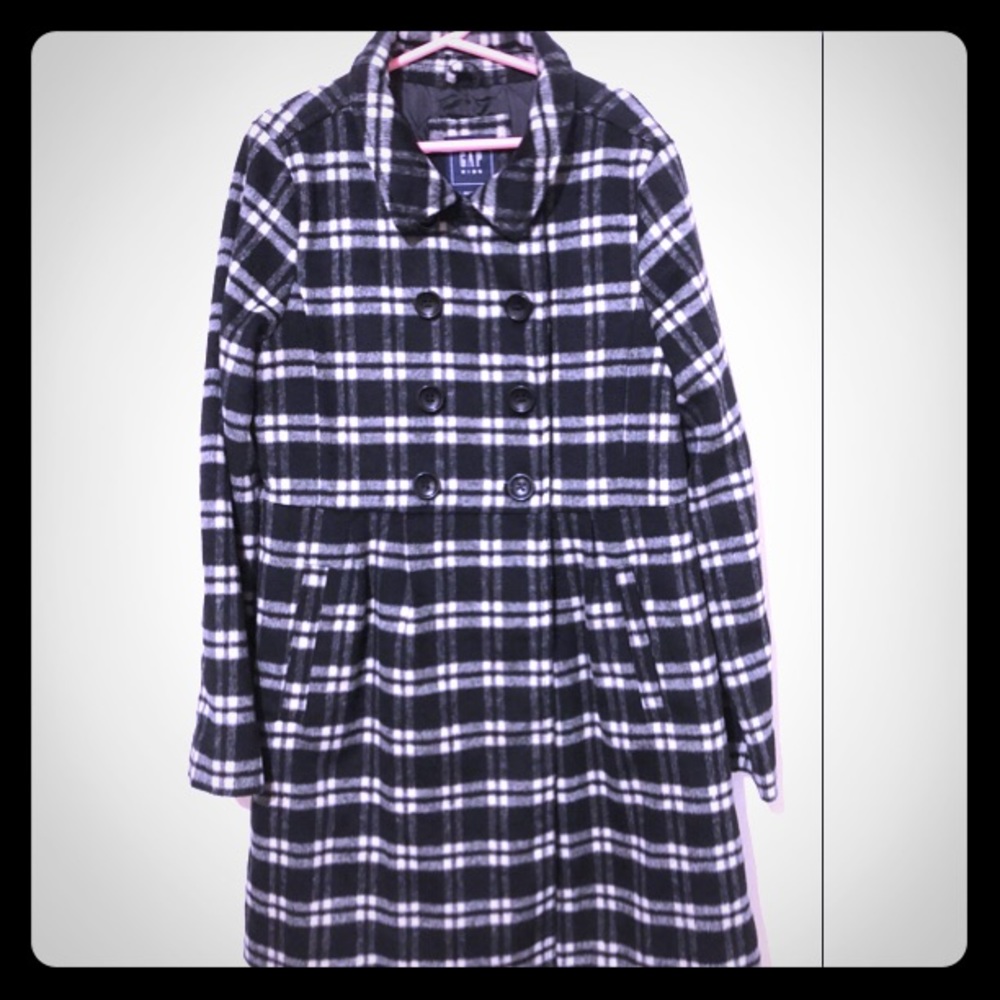 Girl Fall Navy Plaid Jacket GapKids